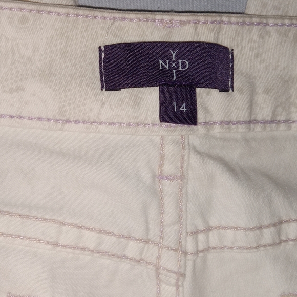 💣NYDJ JEANS/PANTS CREAM W/  PAISLEY PRINT SZ 14 - Picture 6 of 6